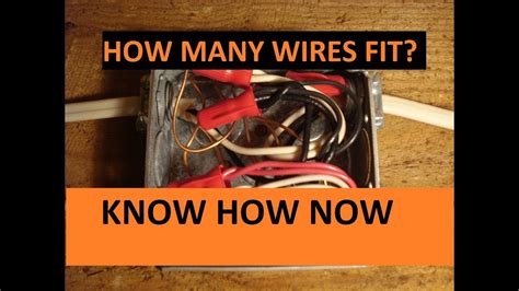 how many wires can fit in junction box|maximum wires in junction box.